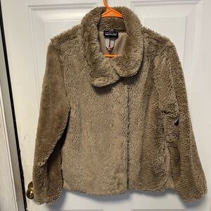 Patagonia Tan Teddy Jacket